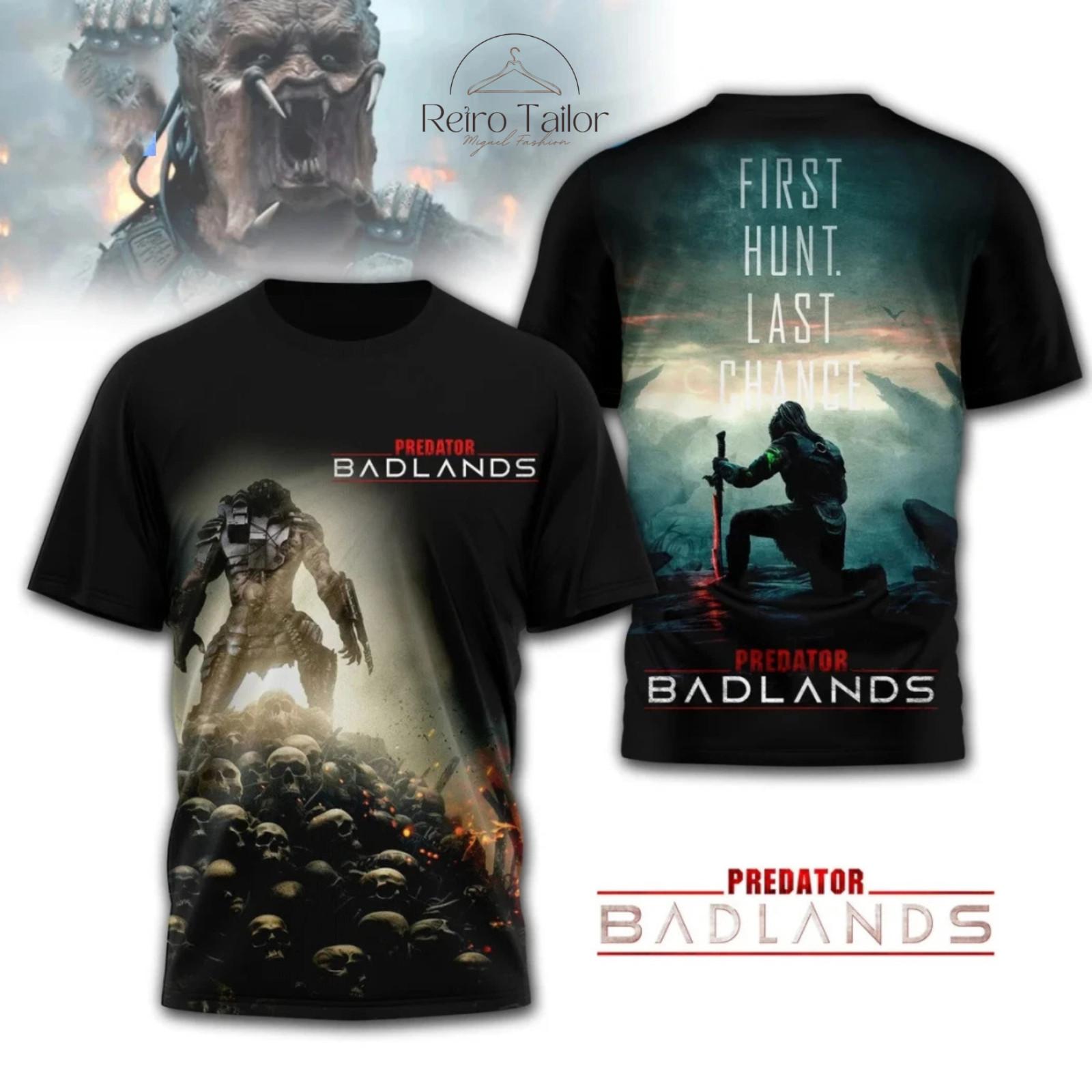 Predator Badlands First Hunt Last Chance 3D T-Shirt Unisex XXL