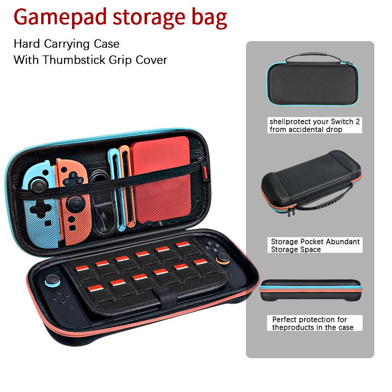 Red & Blue Protective Storage Bag for Switch 2 Console