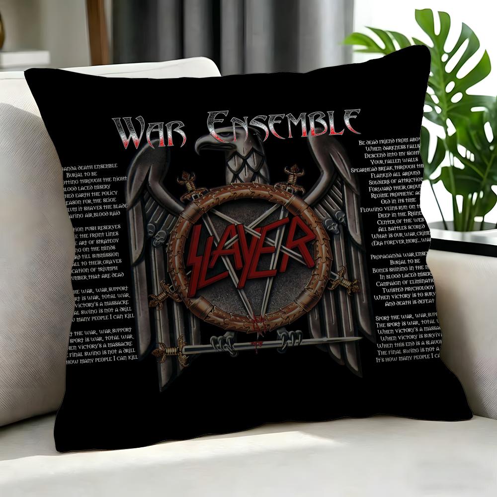 Band RRock Band Slayered Cushion Cover Cushion Cover Set Pcs X X X Pillowcase Decorative Sofa Home Decor