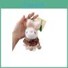Plush Rabbit Keychain With Scheckered Cloak Decor For Kids And Adults Gift