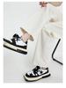 Women's Off-White High-Waisted Wide-Leg Jeans - Spring/Autumn Slimming Floor-Length Trousers