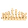 32 Stück/Set 2,2 Zoll Schachfiguren aus Holz Internationales Wortschachspiel Schachfigur Unterhaltungszubehör