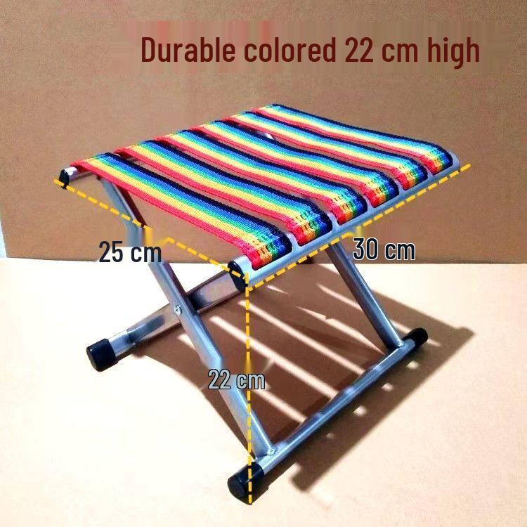 Compact Outdoor Folding Chair with Backrest - Portable for Fishing, Travel, and Street Stalls
