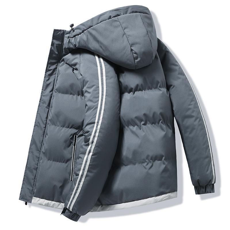 New winter warm flow men's cotton-padded clothes casual youth thickened cotton-padded jacket hooded jacket