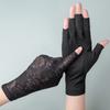 Neue rutschfeste Sonnenschutzhandschuhe Atmungsaktive Halbfinger-EisSeidenhandschuhe UV-Elastizität Fahrradhandschuhe Sommer