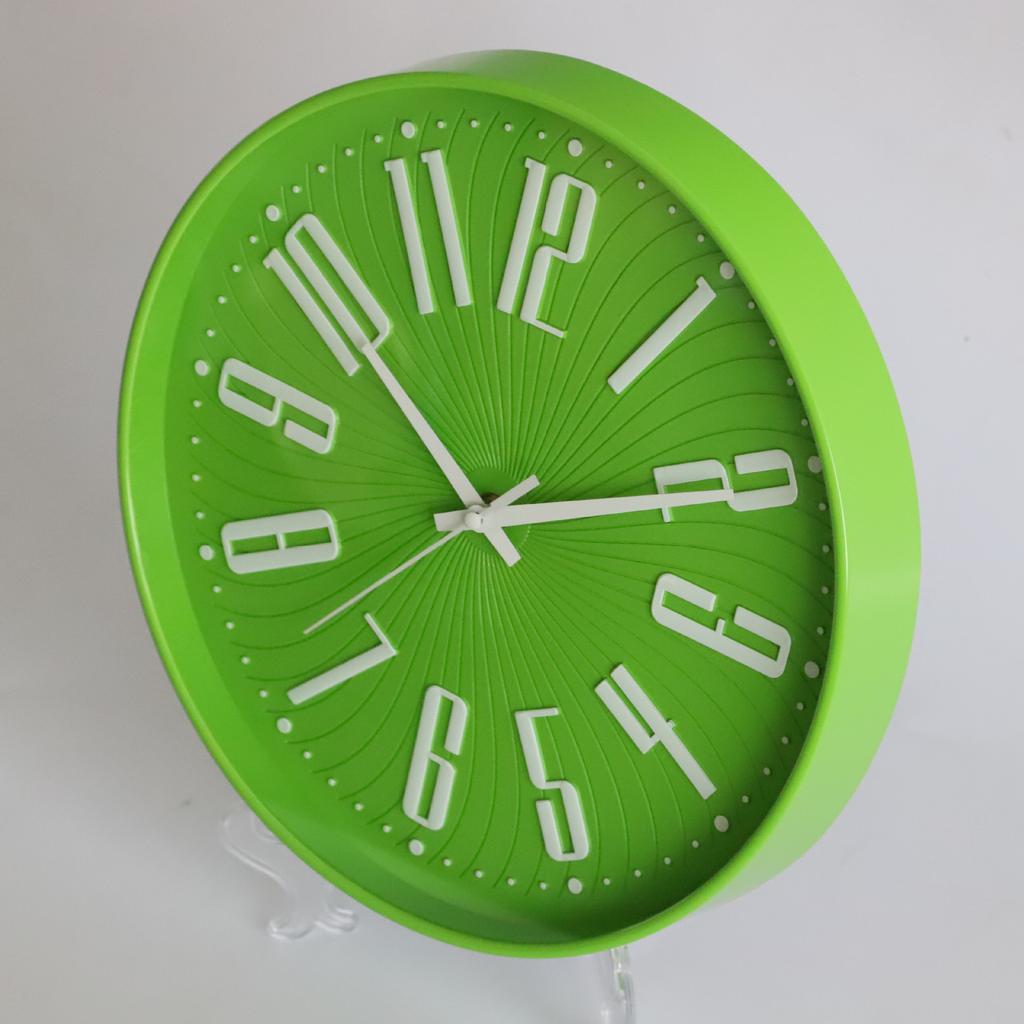 12 Zoll 30CM Leise Wanduhr, Kreativ und Modisch, Dreidimensionale Digitale Minimalistische Uhr für Zuhause Wohnzimmer