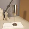 Stainless Steel Champagne Flutes 260ML Cold Insulation Easy Cleanup Metal Wine Goblet Cup for Party
