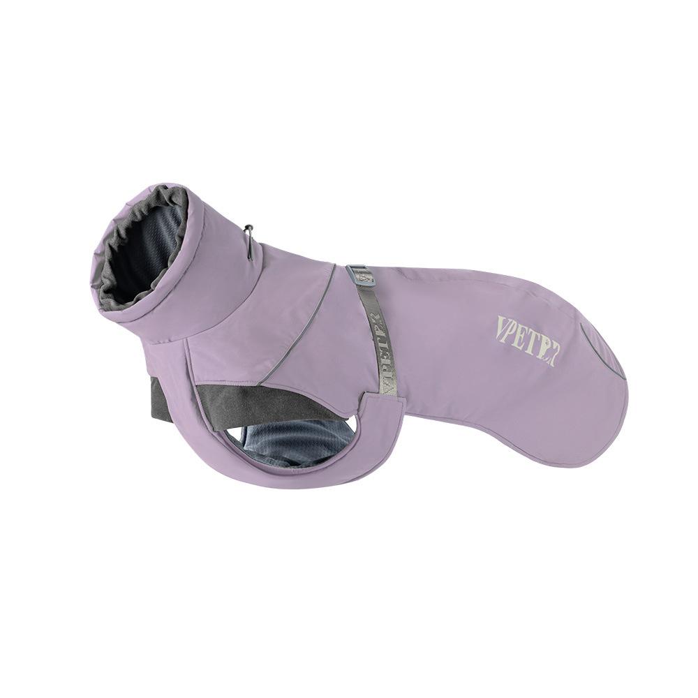 

Куртка для собак среднего и крупного размера для улицы, теплая и утолщенная, зимняя одежда, жилет со светоотражателями с высоким воротником, одежда, осенне-зимние новинки XL