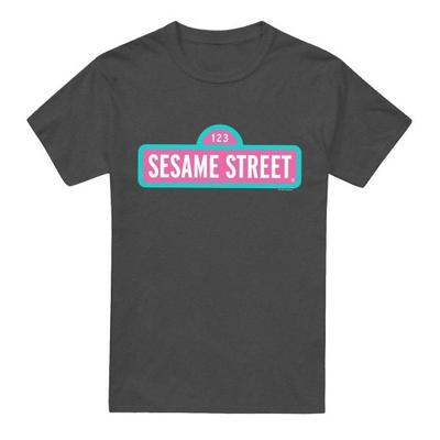 Sesame Street Unisex Adult Logo Heather T-Shirt