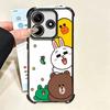 Cartoon Bear B-Browns C-Conys Soft Phone Case For Xiaomi Poco X7 X8 Pro Max X6 X5 X3 F8 Ultra F7 M8 M7 M5S Redmi 15C 15A 15 14C