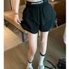 Retro Pink Sports Shorts for Women's Summer New Casual High-waist Drawstring Loose Slimming Sports Shorts