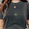 Be The Light Shirt Minimalist Christian T-Shirt Matthew 5:14 Bible Verse Tee Celestial Faith Shirt Vintage Star Design Christmas Shirt