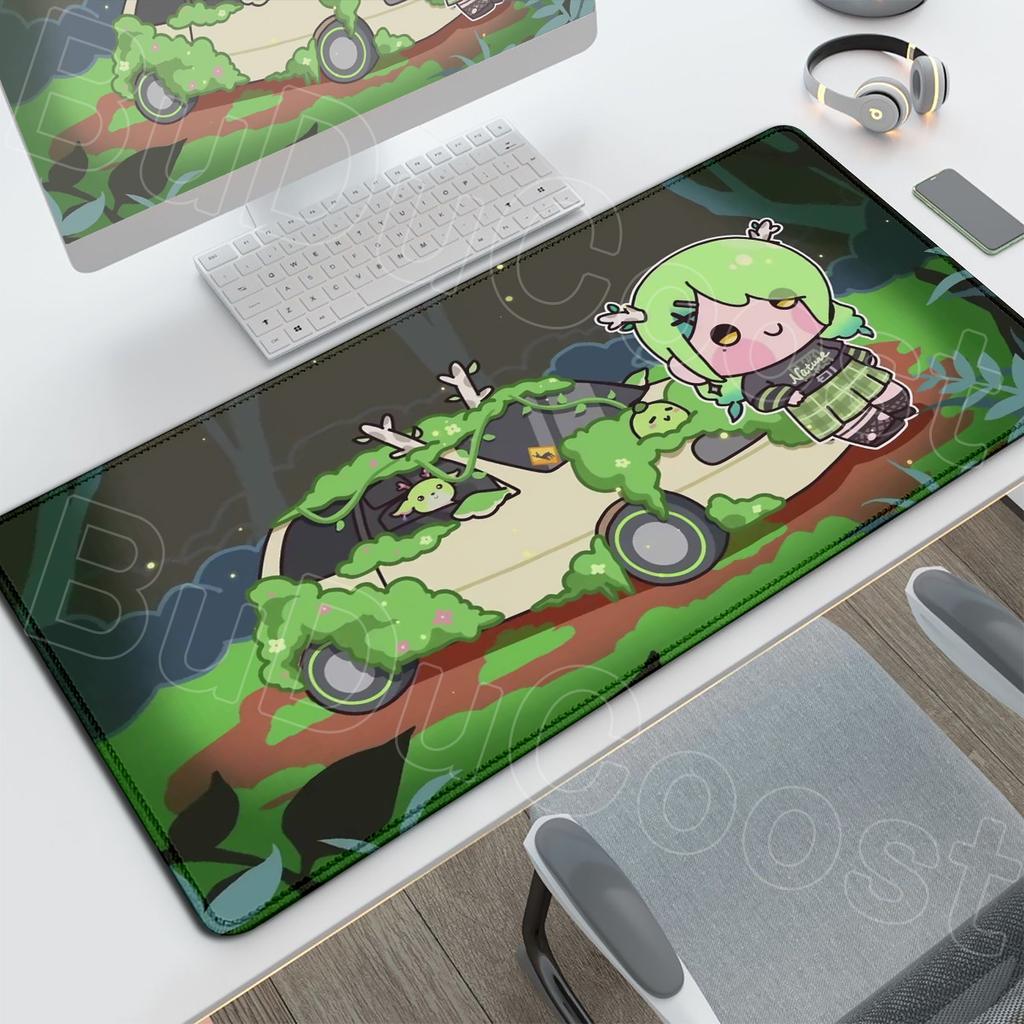 Kawaii Desktop Mouse Pads XXL PC Gaming Accessories Large Anime Carpet Non-slip Computer Game Hololive Ceres Fauna Keyboard Mats