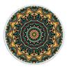 Telo Mare Rotondo Mandala con Frange Microfibra Assorbente Tappetino Copriletto Arazzo Coperta Asciugamano da Piscina da Bagno