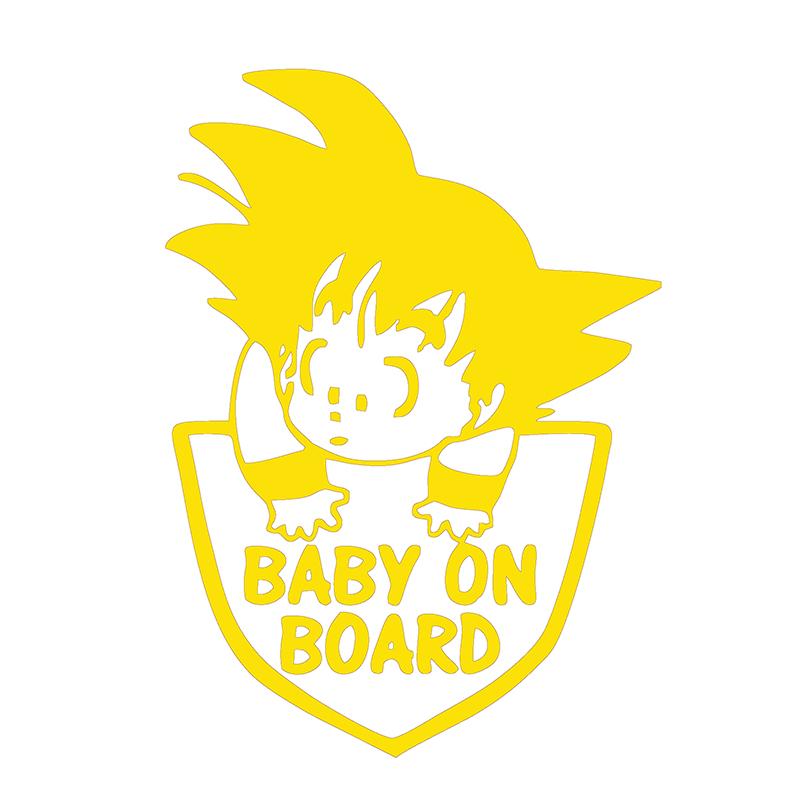 Car Stickers Customizable Waterproof Easy Install No Residue Anime Kid Warrior Baby on Board Vinyl for Car Truck Window