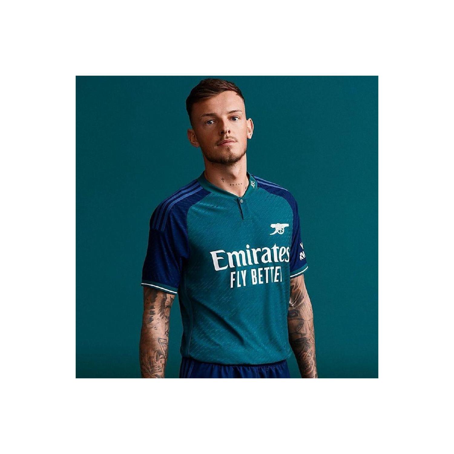 

Арсенал 2023/2024 Зелено-Синяя футболка без имени на выезде