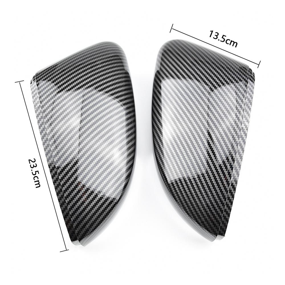 2pcs/set Car Side Rear View Rearview Mirror Cover Caps For Volkswagen For VW Polo Mk6 AW GTI