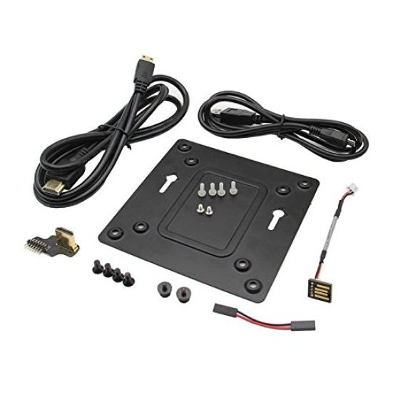 Kits de Mini PC X3000 Compatíveis com Raspberry Pi e SupTronics® (Preto) - 4B, 3B, 2B, B+