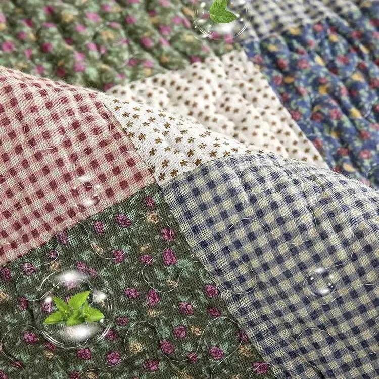 Grid Anti-Slip Sofa Mat Living Room High-Quality Cotton Quilted Couch Cushion Towel All-Inclusive Corner Sofa Cover Decorate