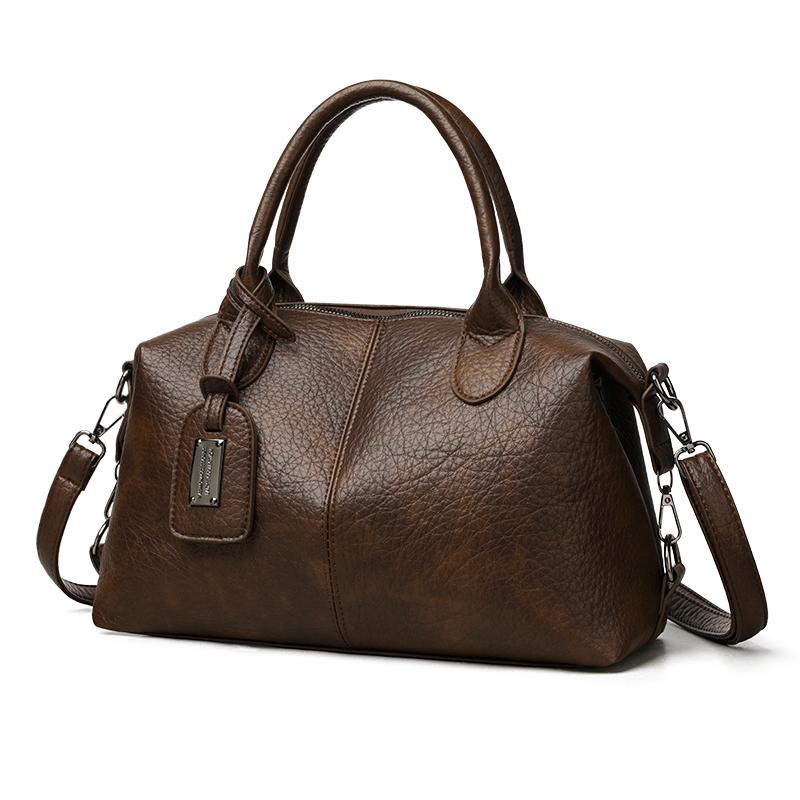 PU Retro Women's Bag Large Capacity Shoulder Crossbody Bag