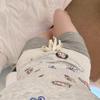 Women's Summer Pajama Set: Chest-Padded Short Sleeve Camisole, Korean Style, Pure Cotton, Plain Weave, Round Neck