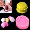 Forma de Sobremesa Durável Flexível Caseira Silicone DIY Forma de Macaron para Assar