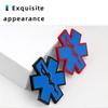 Metal 3D Star of Life Car Sticker Styling Red Emergency Ambulance Logo Personalized Modification Metal Scratch Decoration