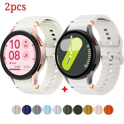 2KS Pre Samsung Galaxy watch 7 Remienok 5Pro/6/4 classic 44mm 40mm Originálny silikónový športový remienok náramok correa Galaxy watch7 Remienok