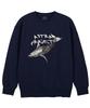 ASTRAL PROJECTION Whale Loose Fit Sweatshirt_Navy
