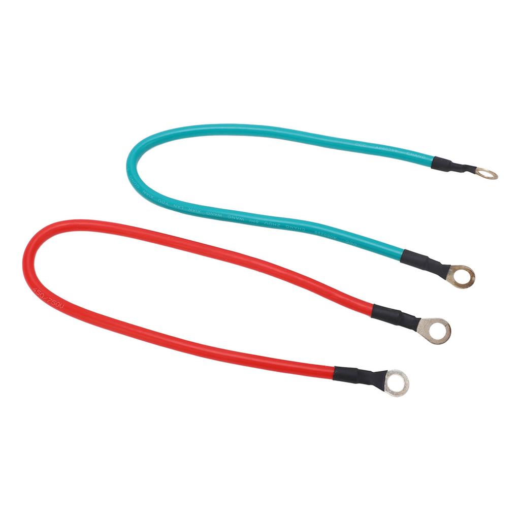 2PCs Battery Cable Power Cord Ring Eyelet Positive Negative Pole for 173 178F 186 188F