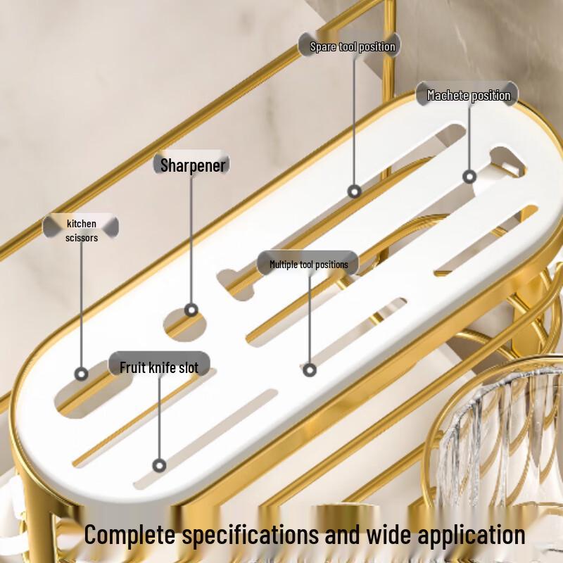 Dark Green Kitchen Utensil Storage Rack
