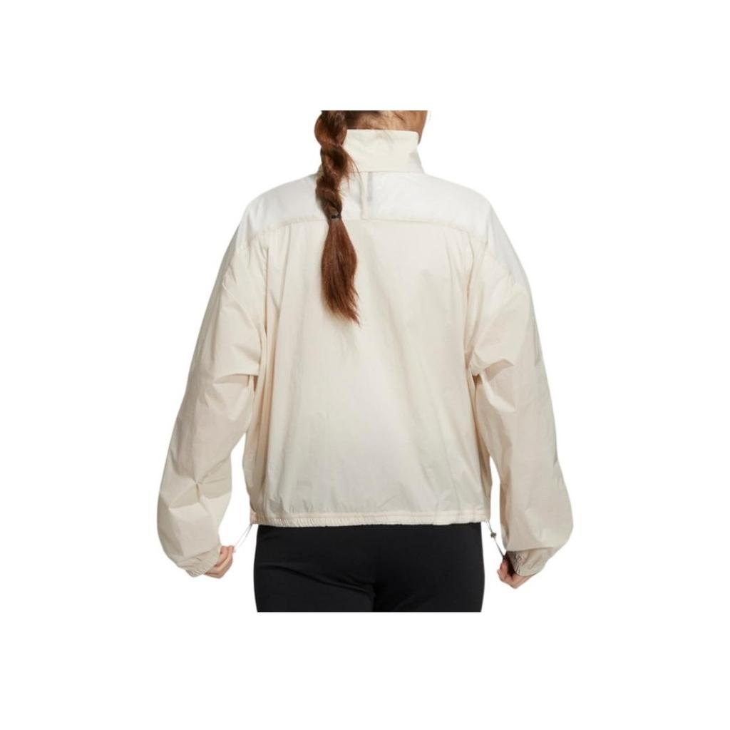 Adidas Vintage sportovní bunda na zip Dámské bundy Krémová HA3639