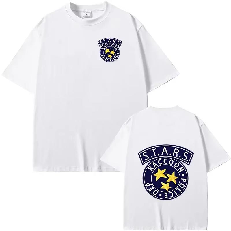 Print T-shirts Men Women Harajuku Y2k Vintage T-shirt Summer Cotton Couple Large Size T Shirt