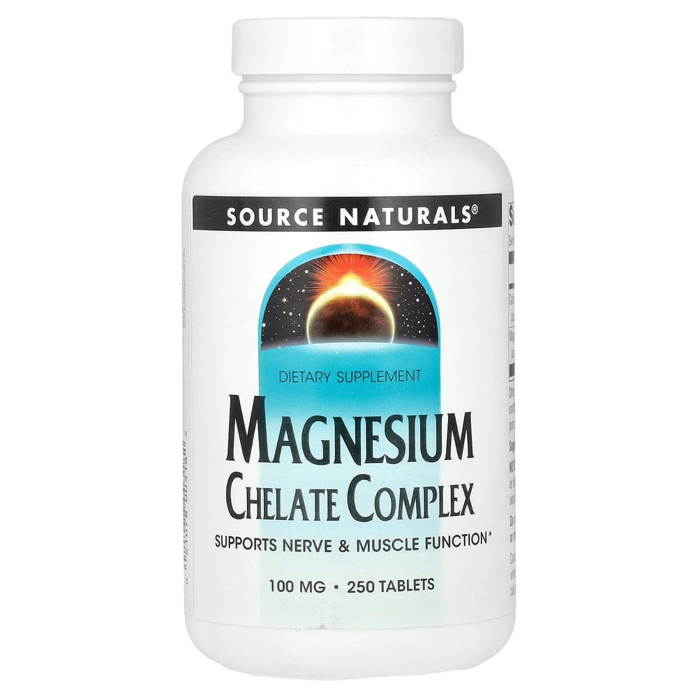 iHerb Source Naturals Magnesium Chelate Complex 100mg, 250 Tablets
