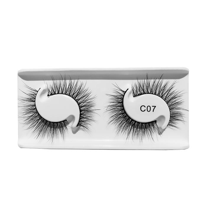 3D Natural Curl Two Pairs Of Japanese False Eyelashes Simulation Thick Grafted Eyelashes