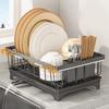 Dish Drying Rack For Sink Large Capacity Quick Draining Sink Plate Drying Rack For Kitchen For Cups Bowls Plates Vegetables
