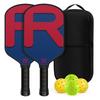 Carbon Fiber Pickleball Paddle T700 Textured 16mm Long Handle Set
