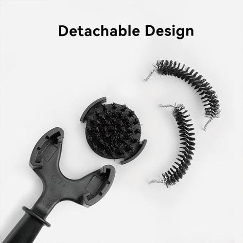 watchget Espresso Coffee Machine Cleaning Brush for 51mm Grinder Head, Nylon Bristles, Dual-Headed Grinder Brush, Coffee Grinder Cleaning Brush, 51mm