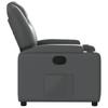 Relax Chair Gray Faux Leather