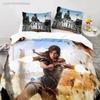 3D-Druck Spiel Tomb Raider Bettwäsche-Set Schlafzimmer Weiche Moderne Tagesdecken Bequeme Kinder Bettbezug Bettdeckenbezug Und Kissenbezug