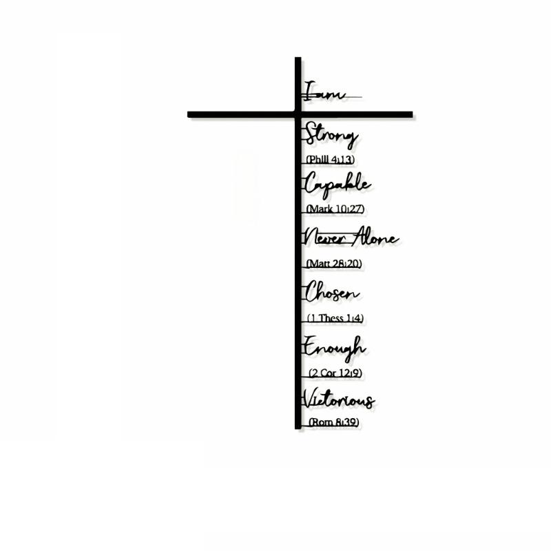 Christliche Kreuze Wandkunst Religiöse Wanddekorationen für Gebetsraum Hängende Wandkunst Dekorationen Religiöses Spirituelles Geschenk