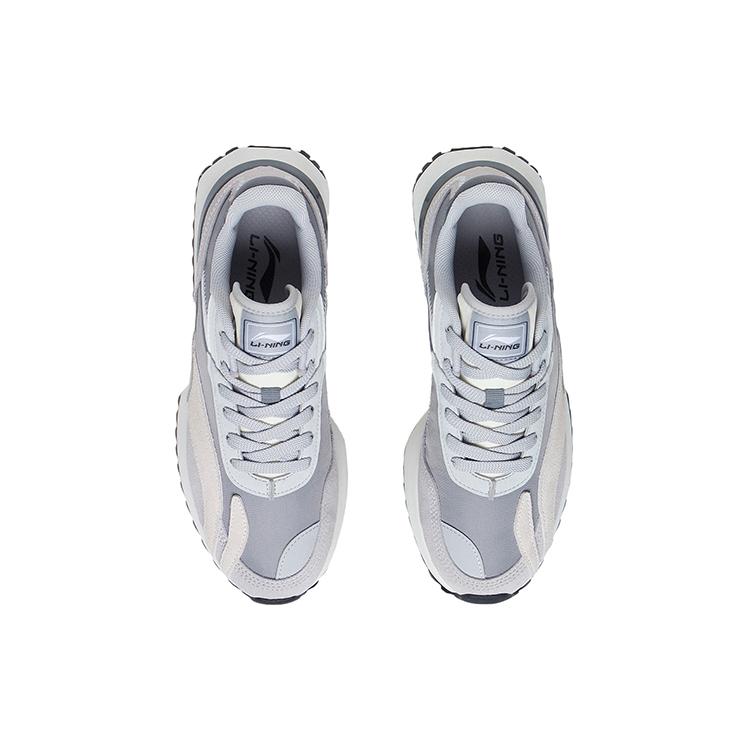 New LiNing Zaiwu Cushioned Anti Slip And Wear Resistant Lightweight Low Top Sports Casual Shoes Men's White Gray AGCS261-5