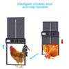 Timed Chicken Coop Automatic Induction Door Stainless Steel with Display Screen Anti-pinch Solar Chicken Coop Electric Door