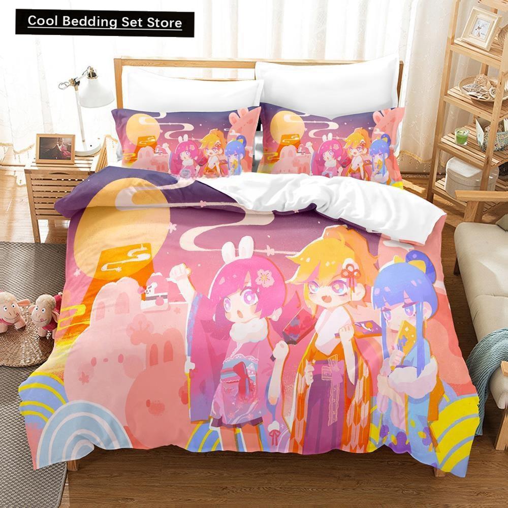 Fashion 3D Print Music Game  Muse Dash Bedding Set Single Twin Full Queen King Size Bed Set Adult Kid Bedroom Duvet Cover Sets