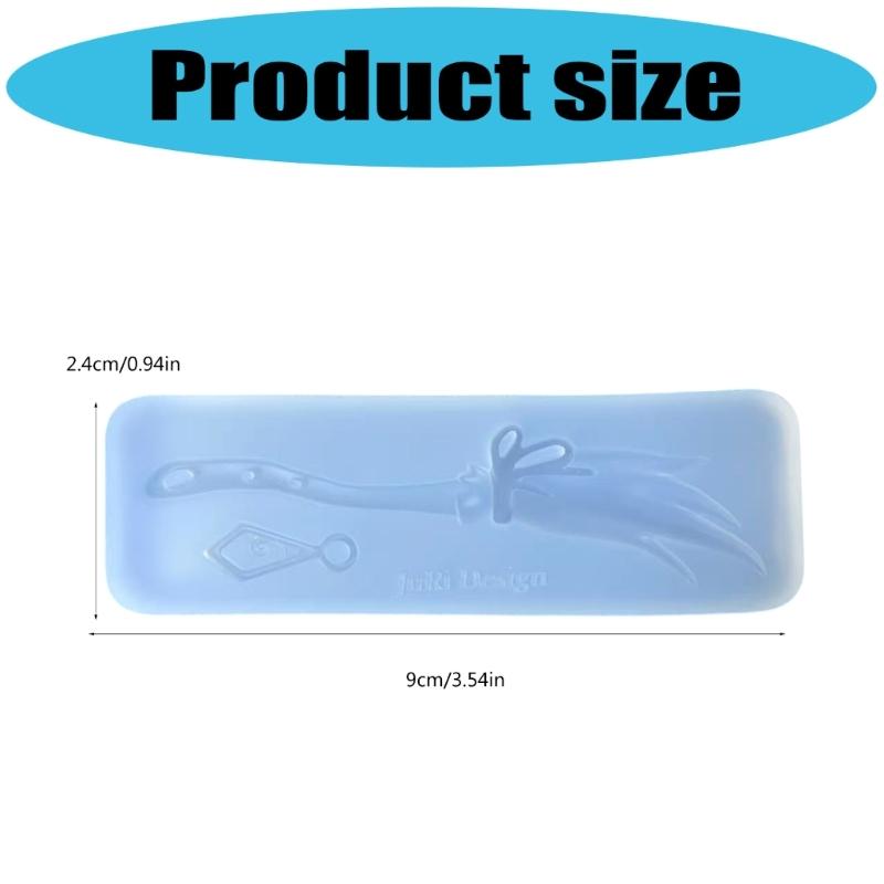 Witch Broom Silicone Mold for Halloween Crafts Resin Soap Candle Making Food Grade Texture Easy To Use Art Supplies