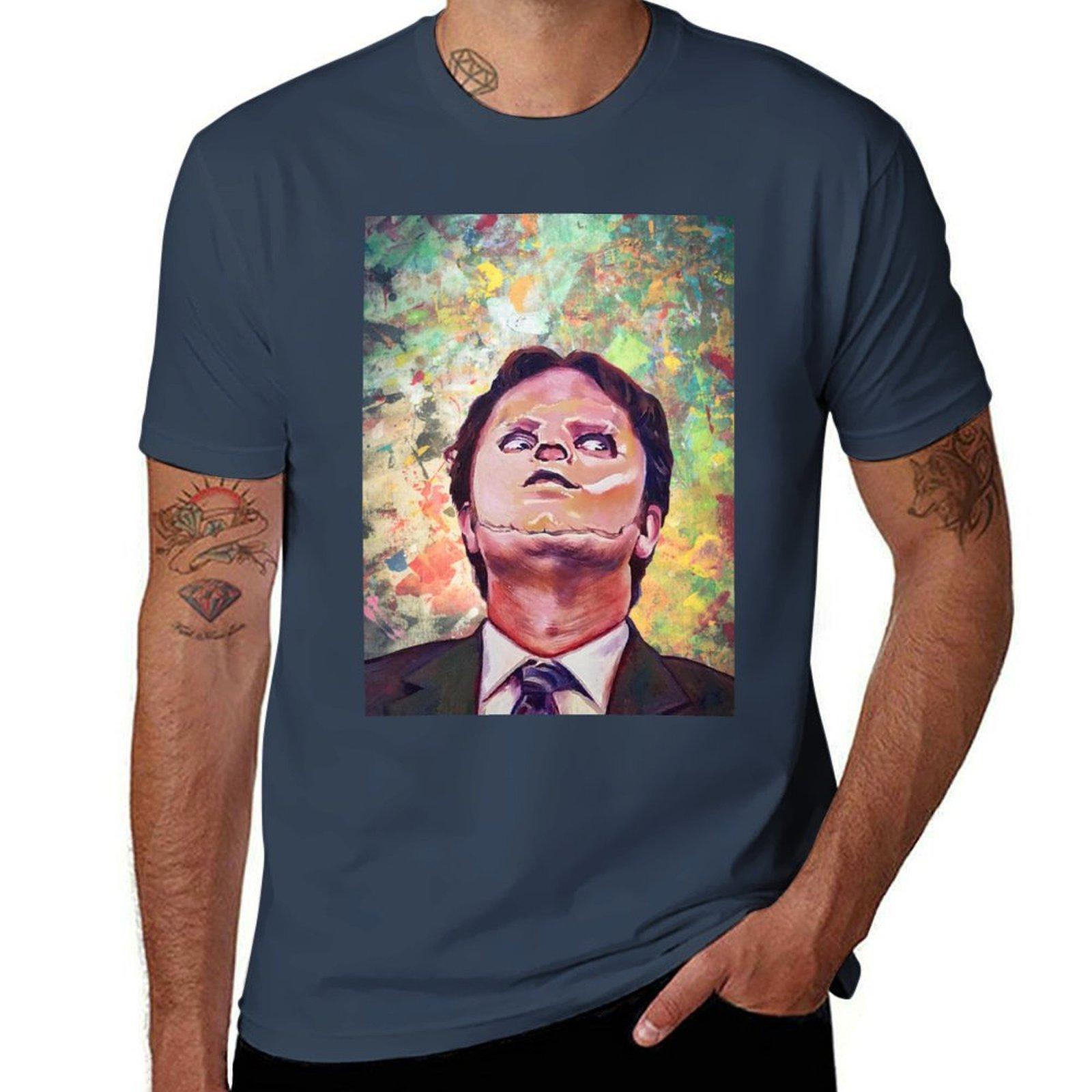 Dwight Schrute The Office The Office Poster Dwight Schrute Poster TShirt Stylish Graphic Short Sleeve Top S