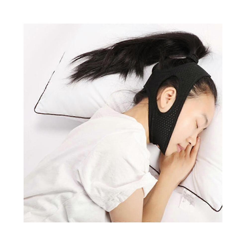 Anti Snore Chin Strap Adjustable Stop Snoring Strap for Men and Women Breathable Snoring Solution