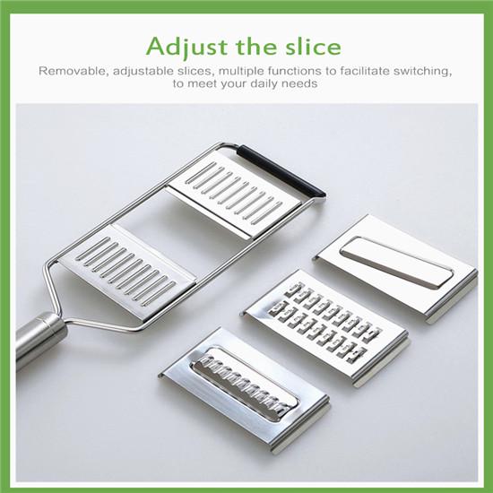 Multifunction Vegetable Slicer Stainless Steel Grater Cutter Shredders Carrot Grater Kitchen Accessories 3-In-1