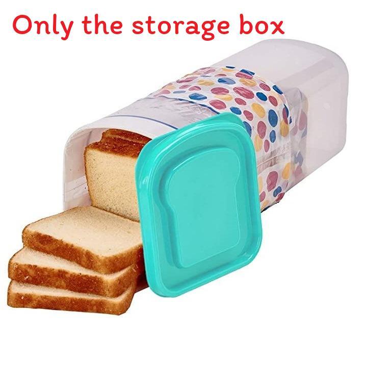 Plastic Bread Storage Container With Sealing Lid For Freshness Preservation Kitchen Organizer
