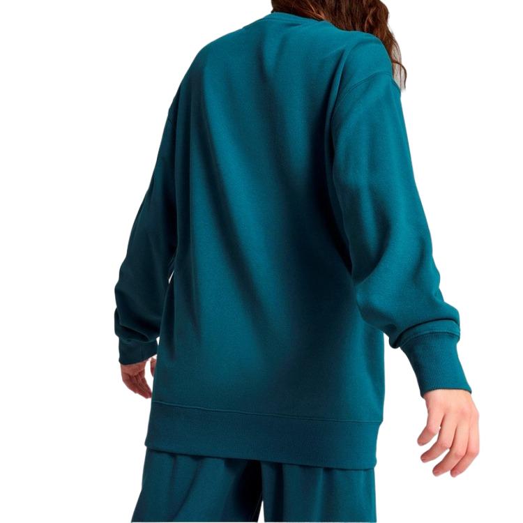Puma Comfortable Crew Neck Pullover Solid Color Sweatshirt Unisex Sweatshirt Cool-Light-Green 626109-75